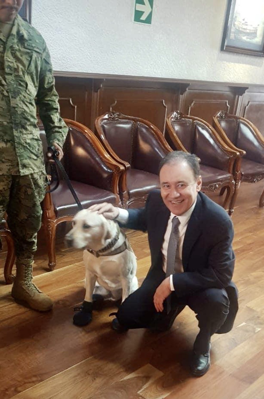 Alfonso Durazo celebró el Día del Perro recalcando la importancia de la labor de los caninos en las tareas se seguridad pública | Twitter @AlfonsoDura