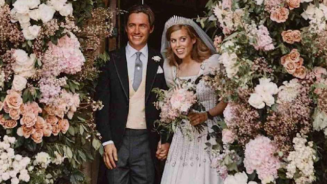 ¡Boda real! La princesa Beatriz y Edoardo Mapelli se casaron en ceremonia privada