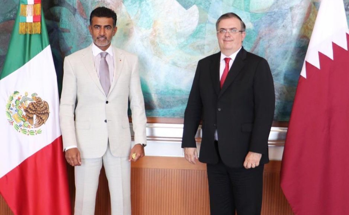 El canciller Marcelo Ebrard agradeció el apoyo y la cooperación del gobierno de Qatar. (Especial)