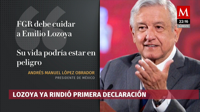 Emilio Lozoya ya declaró en FGR, dice AMLO; "mencionó a políticos"