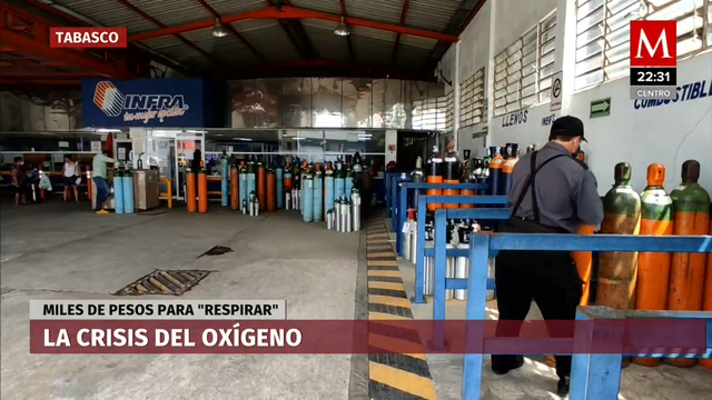 En Tabasco surgen revendedores de oxígeno