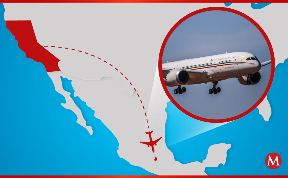 Tras varios eses en Estados Unidos, el Avión Presidencial inició su regreso a México. (Especial)