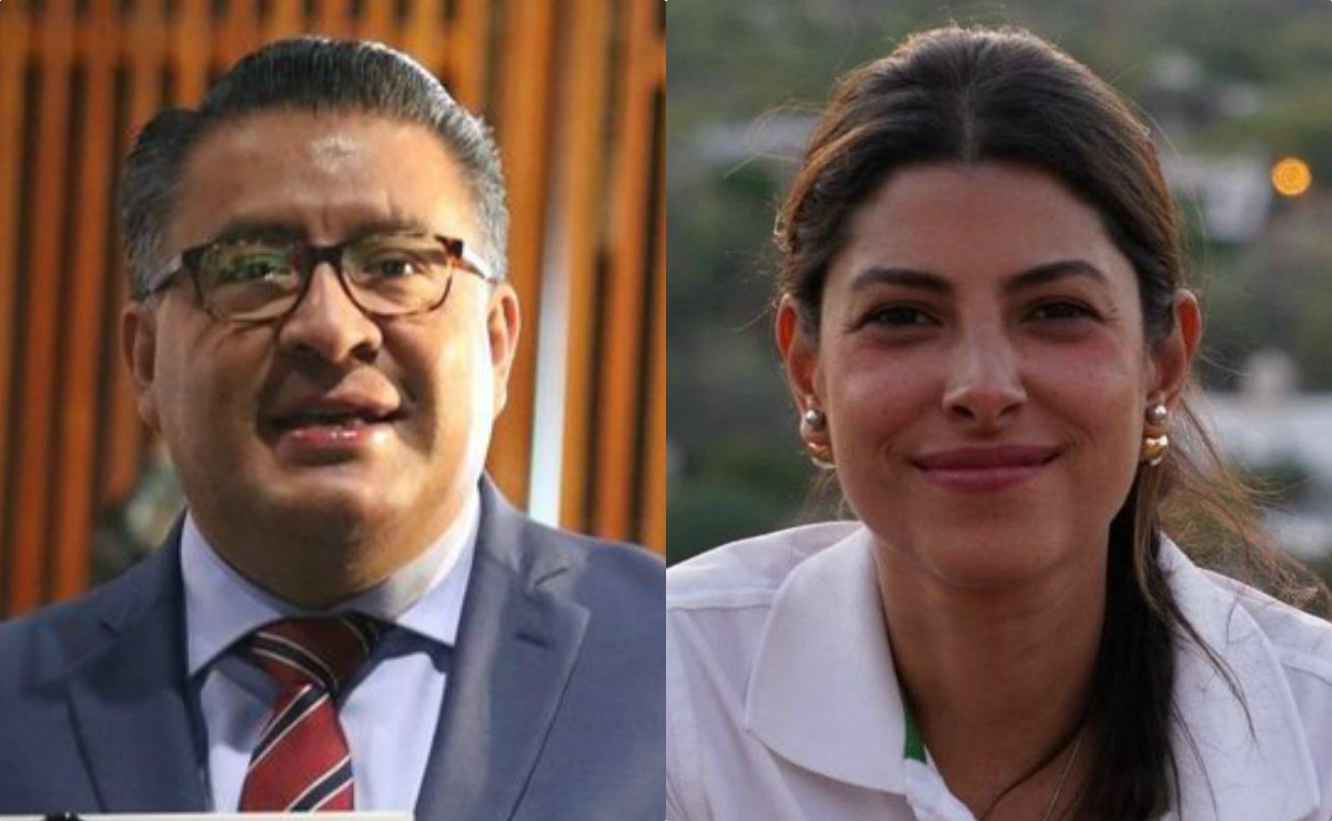 Horacio Duarte, director de Aduanas, y Sylvana Beltrones, senadora. (Cuartoscurso y Facebook)