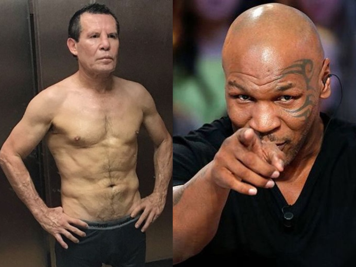 Julio César Chávez y Mike Tyson (Instagram/AFP)