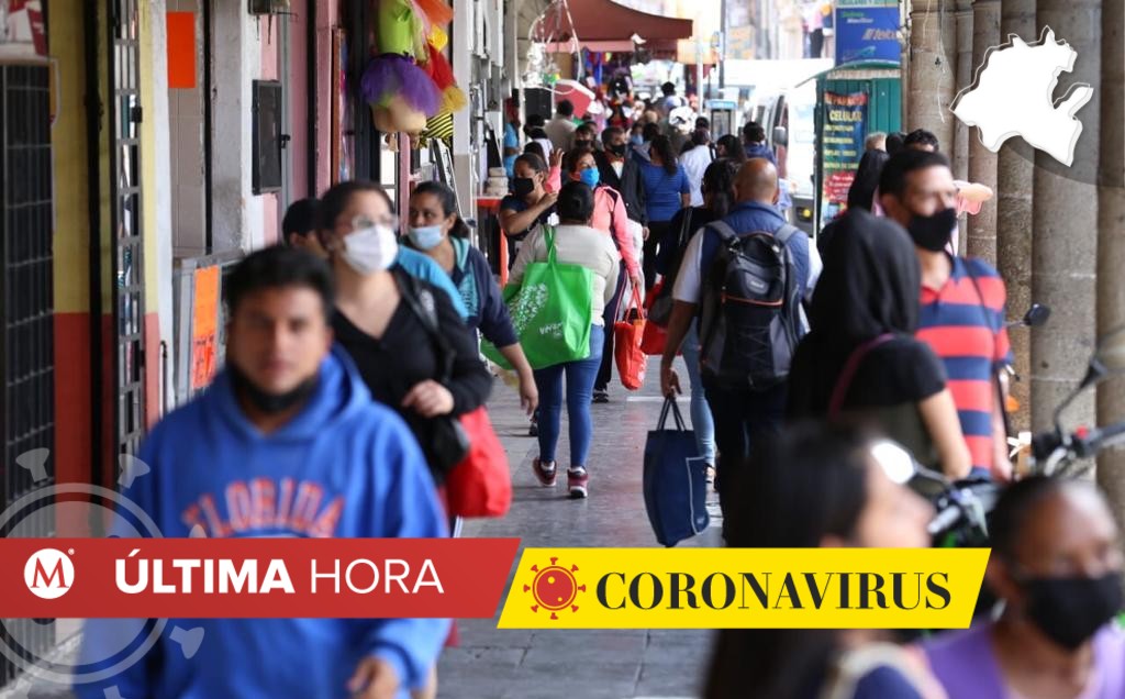 Nueva normalidad en el centro de Pachuca. (Jorge Sánchez)