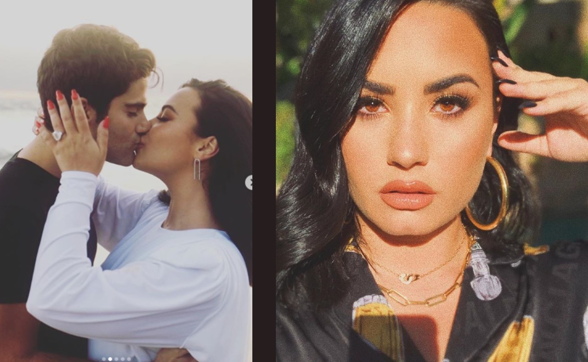 Demi Lovato y el actor Max Ehrich anuncian su compromiso. (Instagram)
