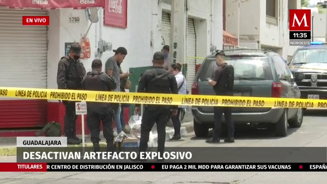 Desactivan presunto artefacto explosivo en Guadalajara