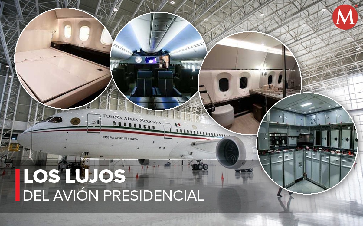 Los lujos del avión presidencial. (Especial)