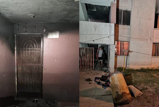 Pelea de pareja termina en incendio en Escobedo, Nuevo León. Foto: Especial