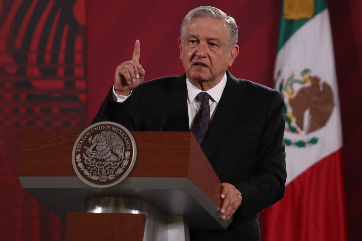 El presidente Andrés Manuel López Obrador en La Mañanera. (Cuartoscuro)