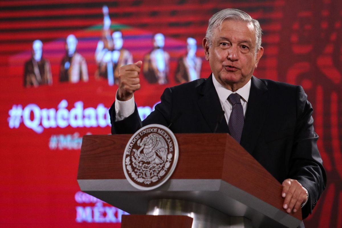 El presidente Andrés Manuel López Obrador en La Mañanera. (Cuartoscuro)