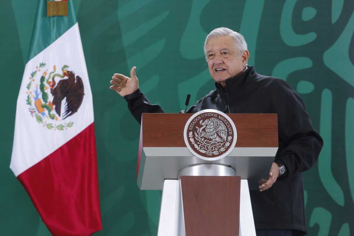 El presidente Andrés Manuel López Obrador en La Mañanera desde Oaxaca. (Omar Franco)