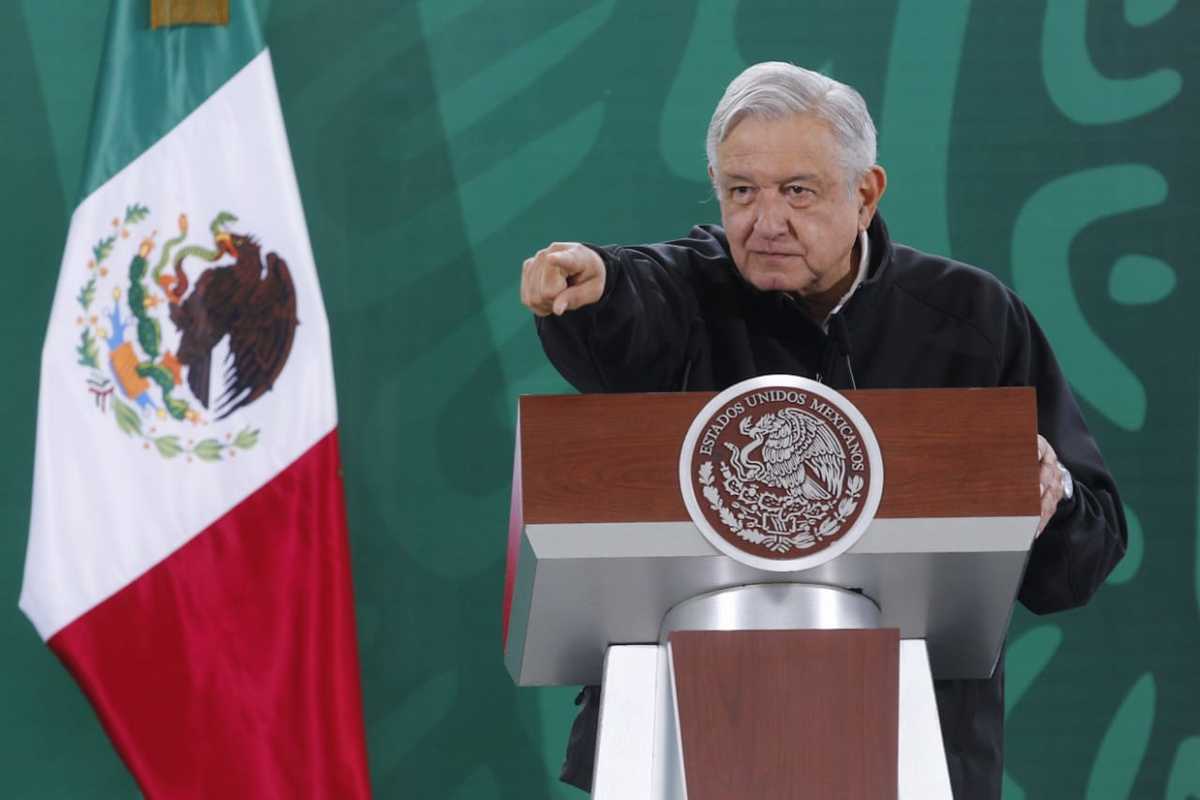 El presidente Andrés Manuel López Obrador en La Mañanera. (Omar Franco)