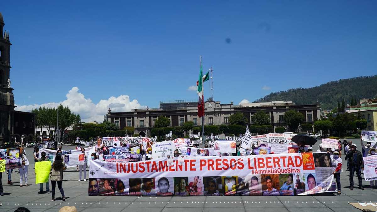 Esta semana familiares realizaron una manifestación en la capital mexiquense.