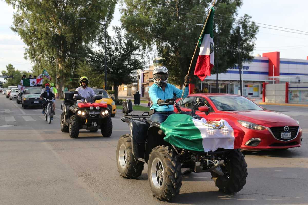 Las calles se recorrieron de nueva cuenta con las consignas en contra de AMLO. (Mauricio Román)