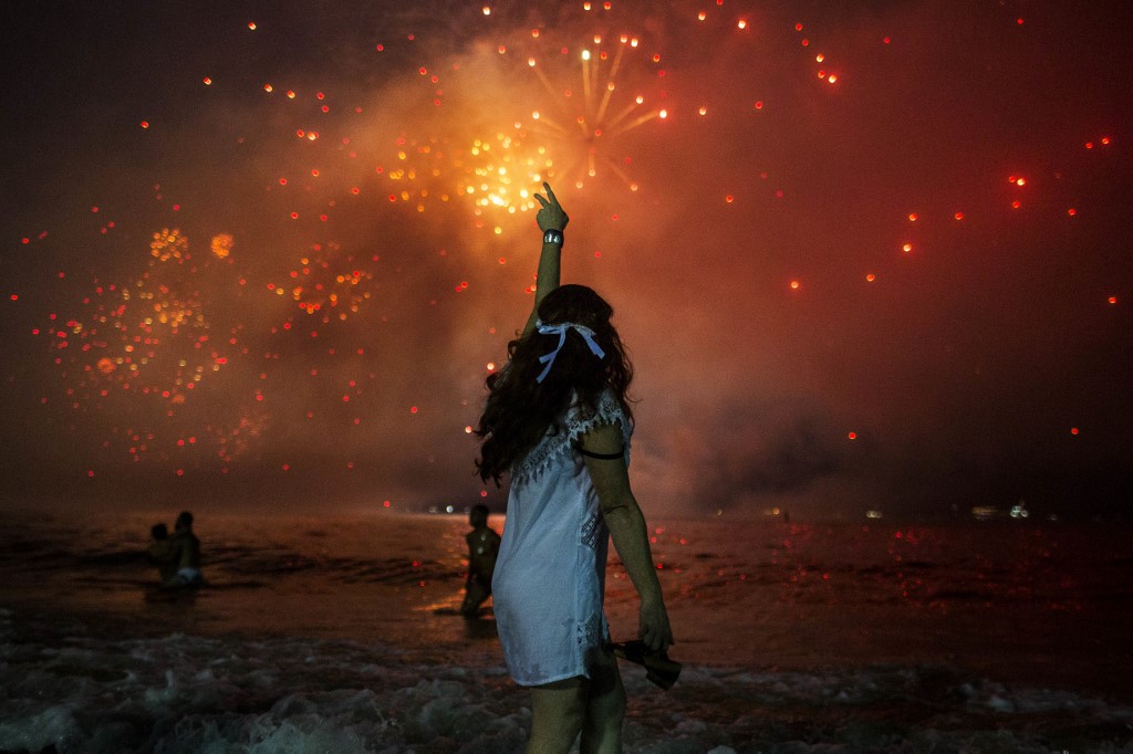 Cancelan fin de año en la playa de Copacabana de Río de Janeiro, Brasil. (AFP)