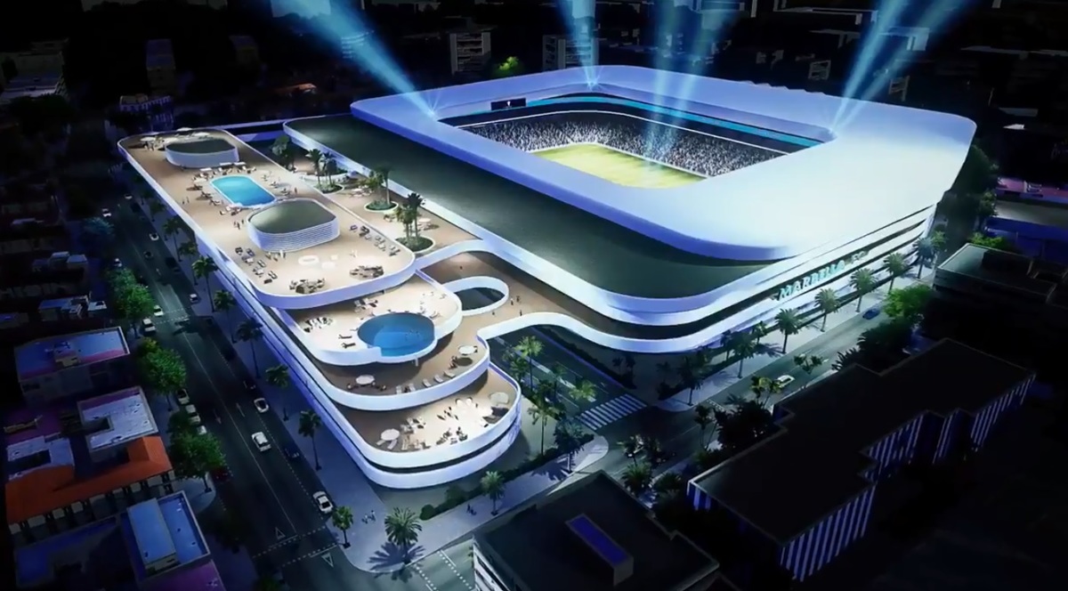 El proyecto del Marbella FC para su nuevo estadio (Twitter @marbella_fc)