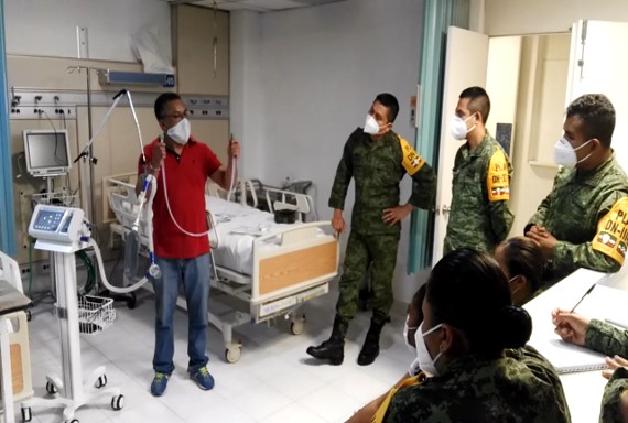 La Secretaría de la Defensa Nacional aumentó la capacidad de camas en el hospital. (Javier Trujillo)