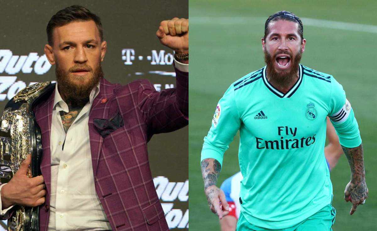 Conor McGregor y Sergio Ramos (AFP / Reuters)