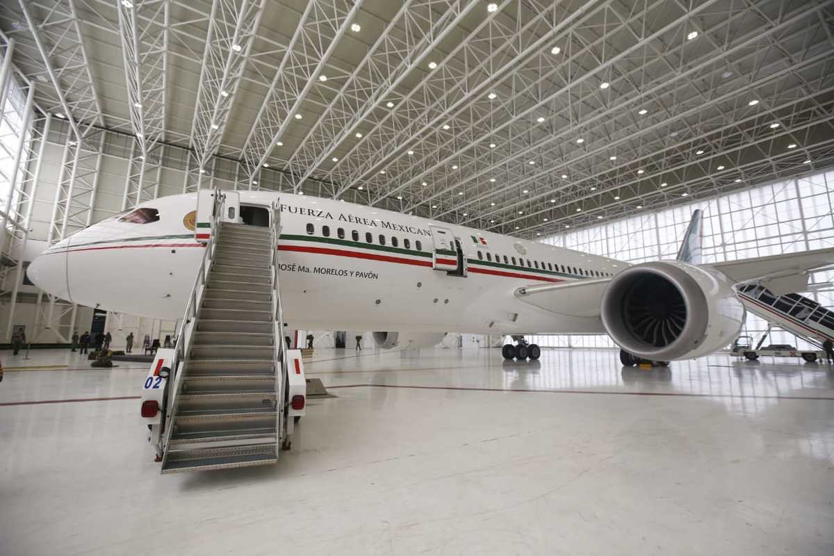 El avión presidencial permanecerá resguardado en la Base Militar 19 en el ex hangar presidencial del AICM.(Araceli López)