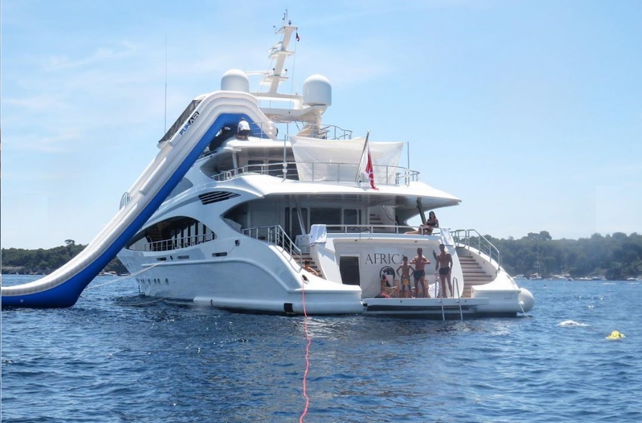 El yate donde pasea Cristiano Ronaldo (Instagram)