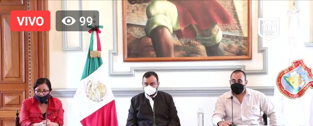 Conferencia de prensa online del secretario de Gobernación municipal, René Sánchez. (Especial)