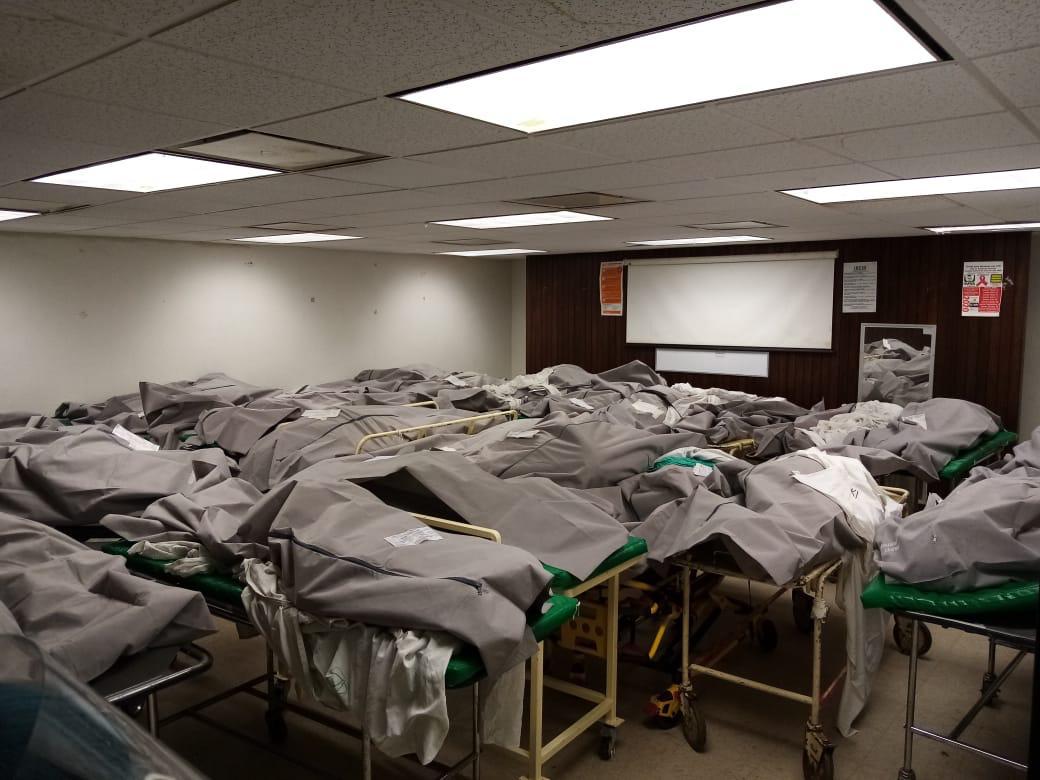 Coronavirus Tamaulipas. Sobre cupo de cadáveres en el IMSS