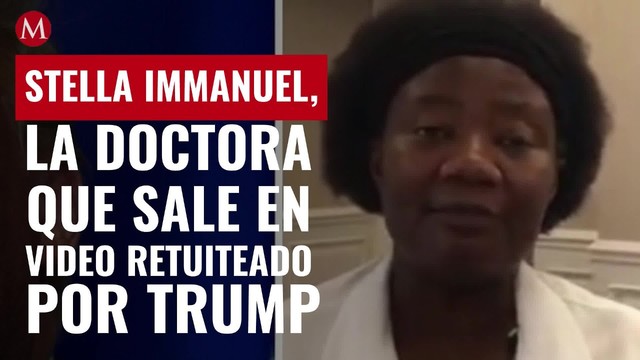 Doctora que aparece en video publicado por Trump cree que "reptilianos" dirigen EU