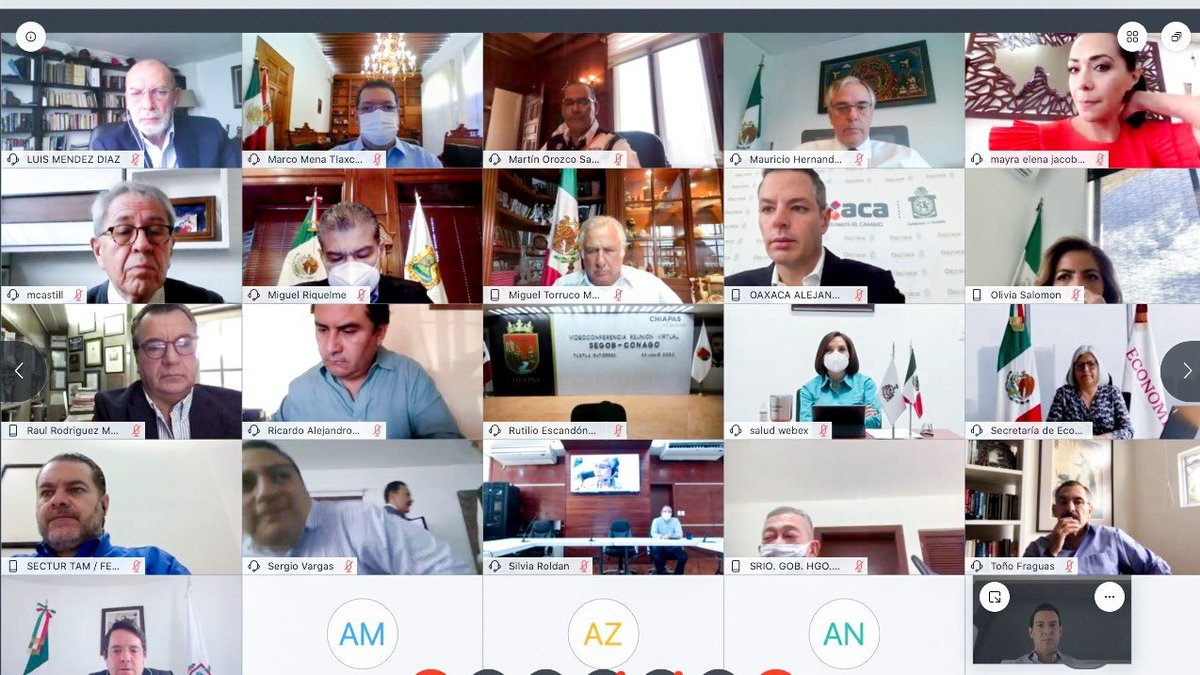 La Conago se reunió con el gobierno federal para dar continuidad a las acciones por la salud. (Twitter: @alejandromurat)