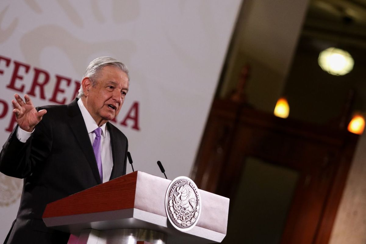 El presidente Andrés Manuel López Obrador en La Mañanera. (Cuartoscuro)