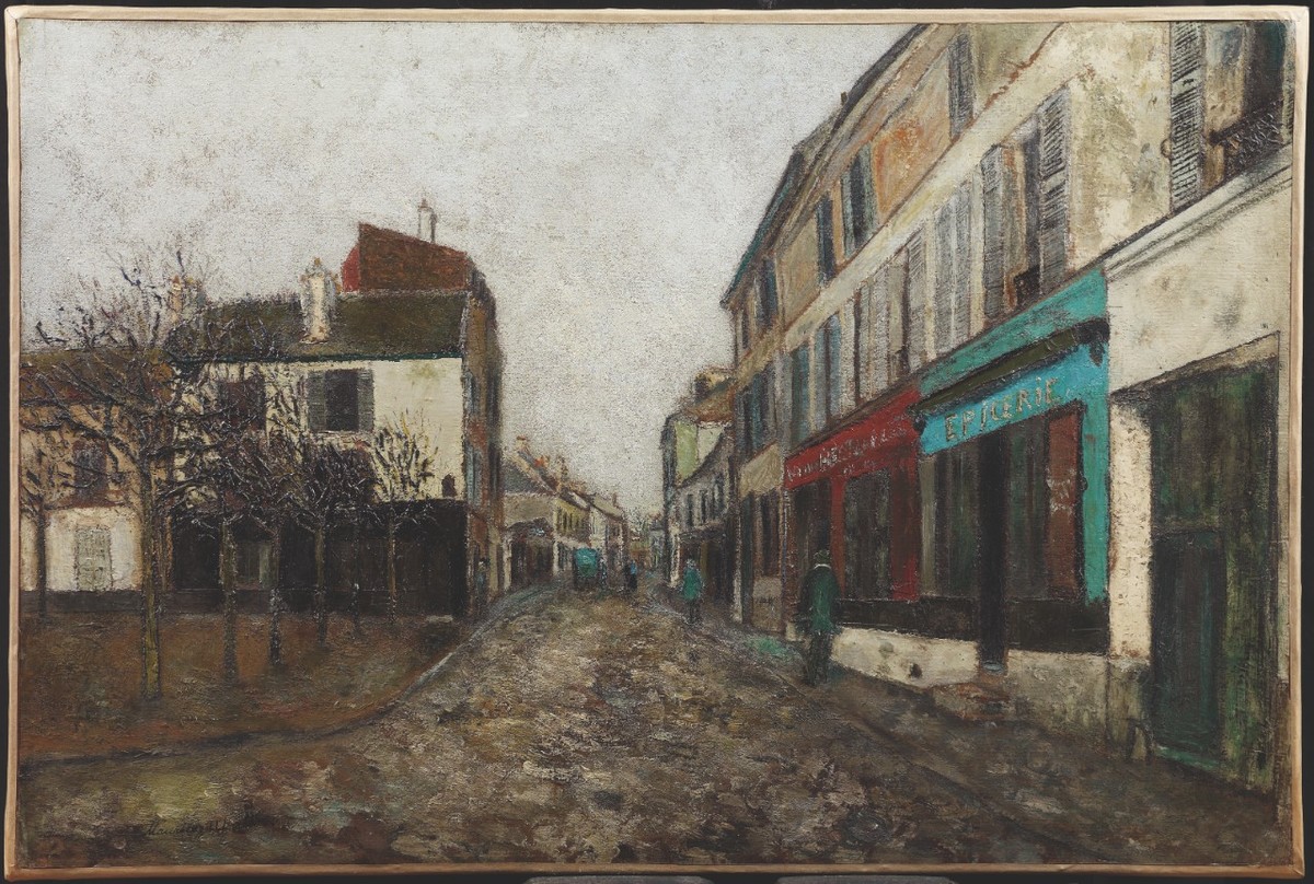 'Plaza de la Iglesia en Montmagny', una de las obras que forman parte de la exposición. (Maurice Utrillo)