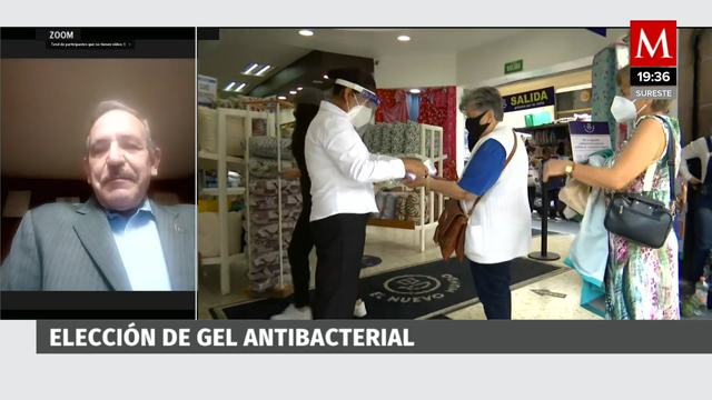 Entrevista, Carlos Rius Alonso, académico UNAM. Elección del gel antibacterial