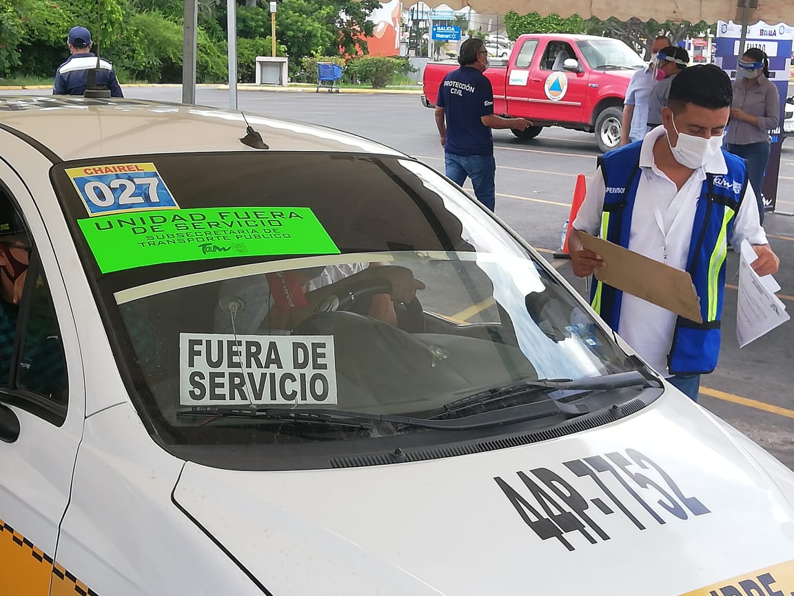 Operativo contra transporte público en Tampico