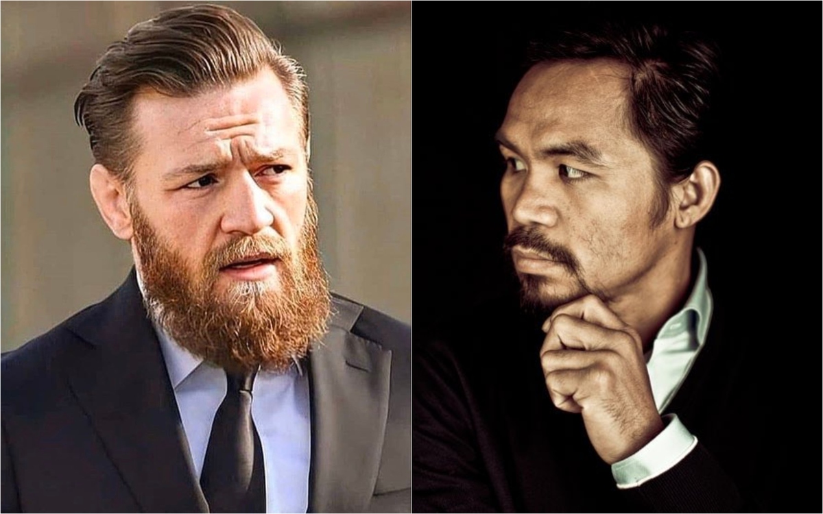 Conor McGregor da fuerza a los rumores de pelea con Manny Pacquiao (Twitter @TheNotoriousMMA / @MannyPacquiao)