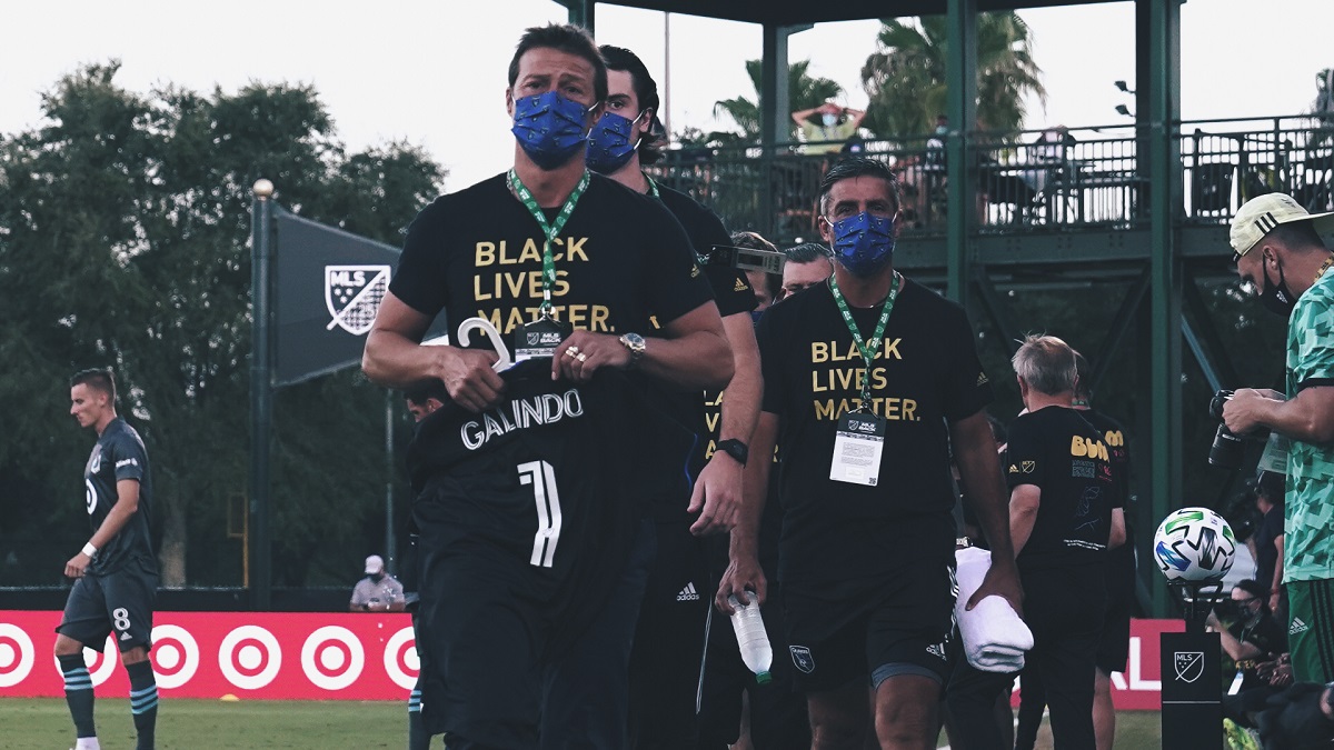 Matías Almeyda y el San José Earthquakes, eliminados de la MLS Is Back (Twitter @SJEarthquakes)