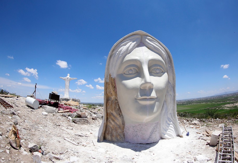 La Virgen del Desierto contará con una altura de casi 30 metros. (Rolando Riestra)