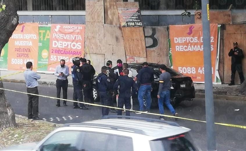Dos murieron durante el ataque en el Viaducto. (Jorge Becerril)