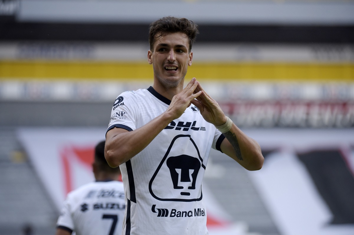 Juan Ignacio Dinenno, delantero de Pumas (Imago7)