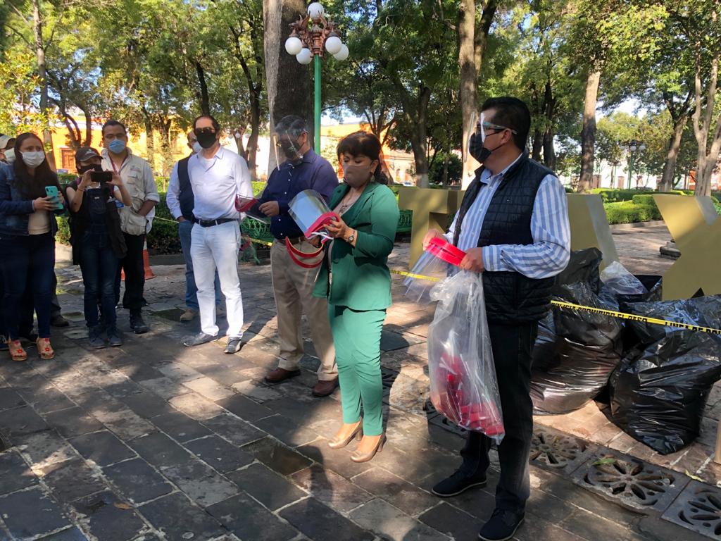 Anabell Ávalos Zempoalteca, aseguró que el municipio de Tlaxcala se mantiene en rojo en el semáforo epidemiológico.  (Especial)