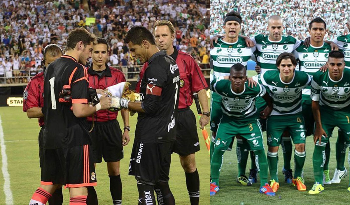 Ambos clubes se vieron las caras en un amistoso en Las Vegas, Estados Unidos. (Twitter @SantosLaguna)