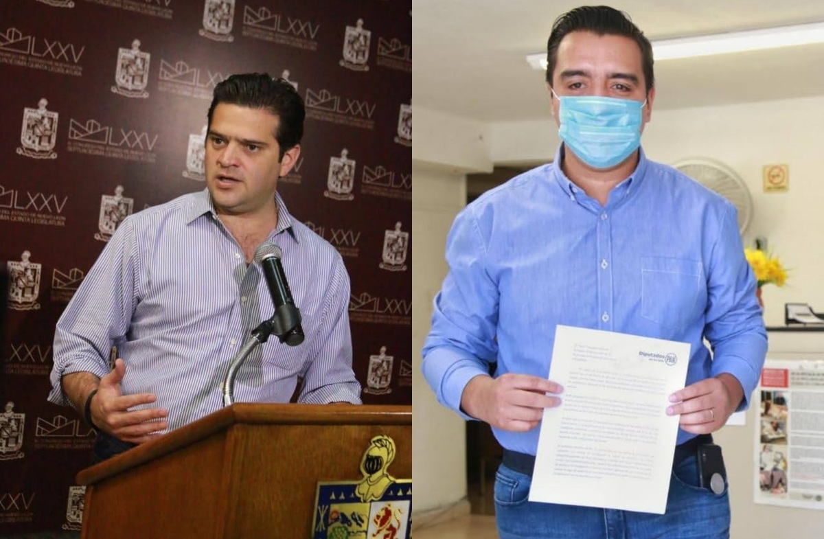 Francisco Cienfuegos y Jesús Nava, diputados de Nuevo León. Foto: Especial.