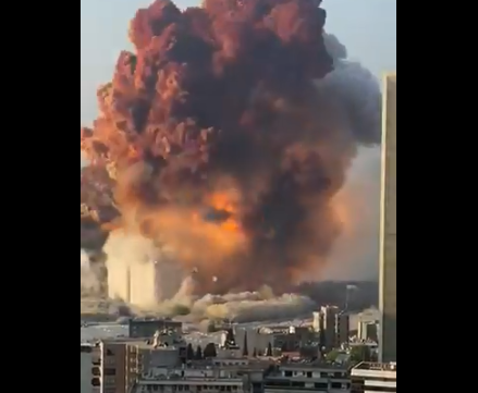 Varios videos de la explosión fueron compartidos a través de rede sociales.  (tomada de Youtube)