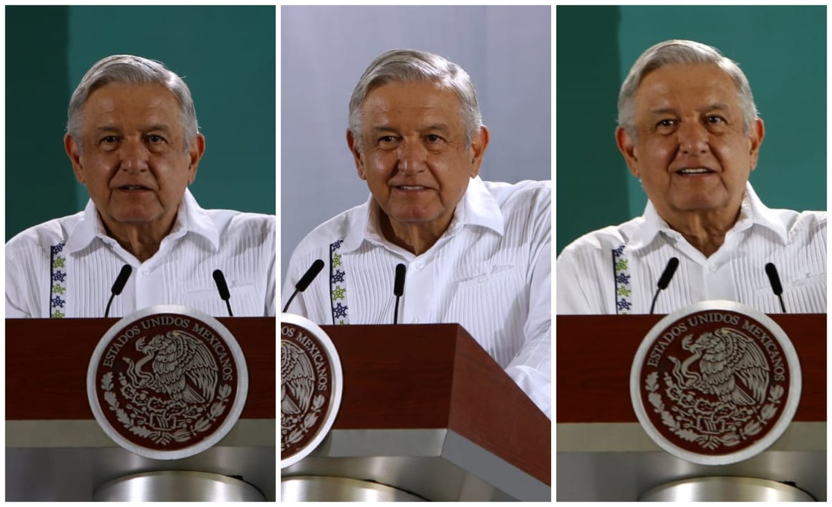 El presidente López Obrador en la mañanera del 04 de agosto en Nayarit. (Ariana Pérez)