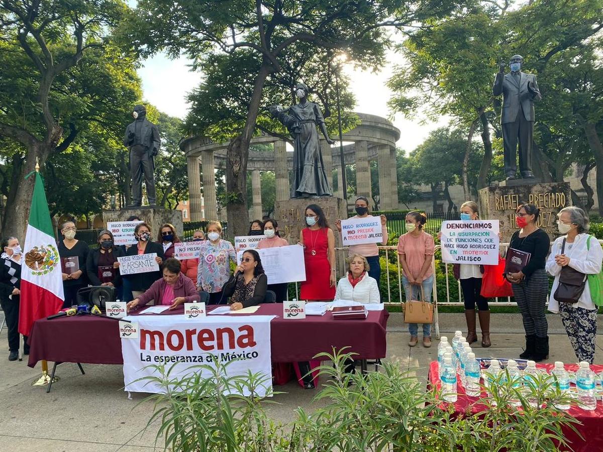 Mujeres Morena Jalisco desconocen a Hugo Rodríguez como dirigente estatal (Erick Breguer)