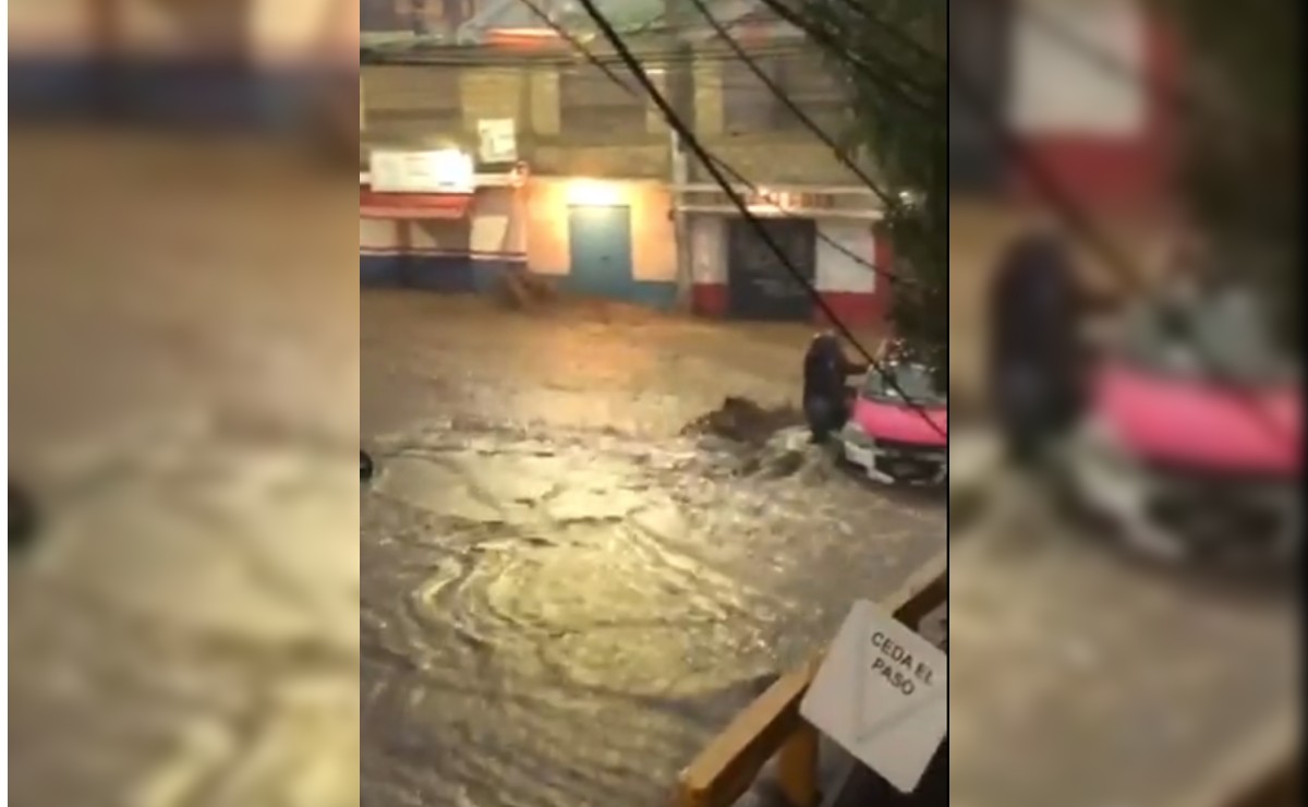Las partes altas de Tlalpan y Xochimilco reportan inundaciones. (Especial)