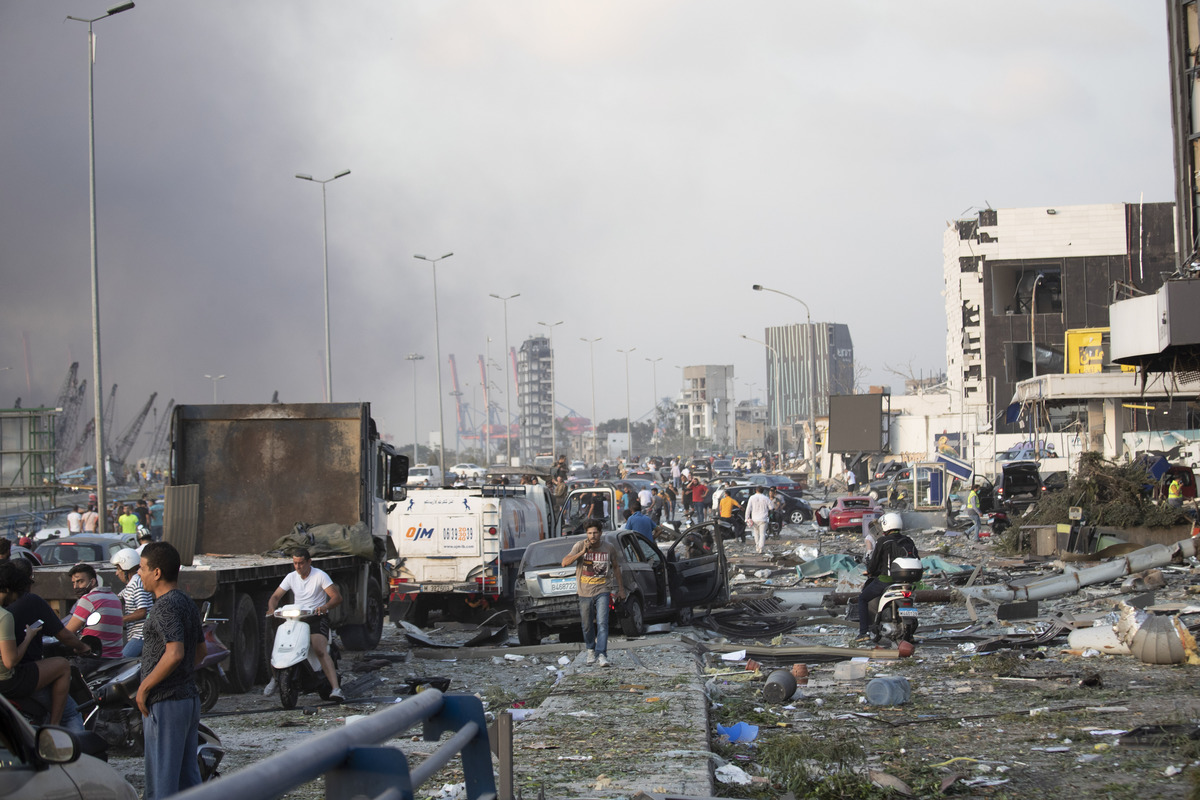 Se registra explosión en Beirut, Líbano. (AP)