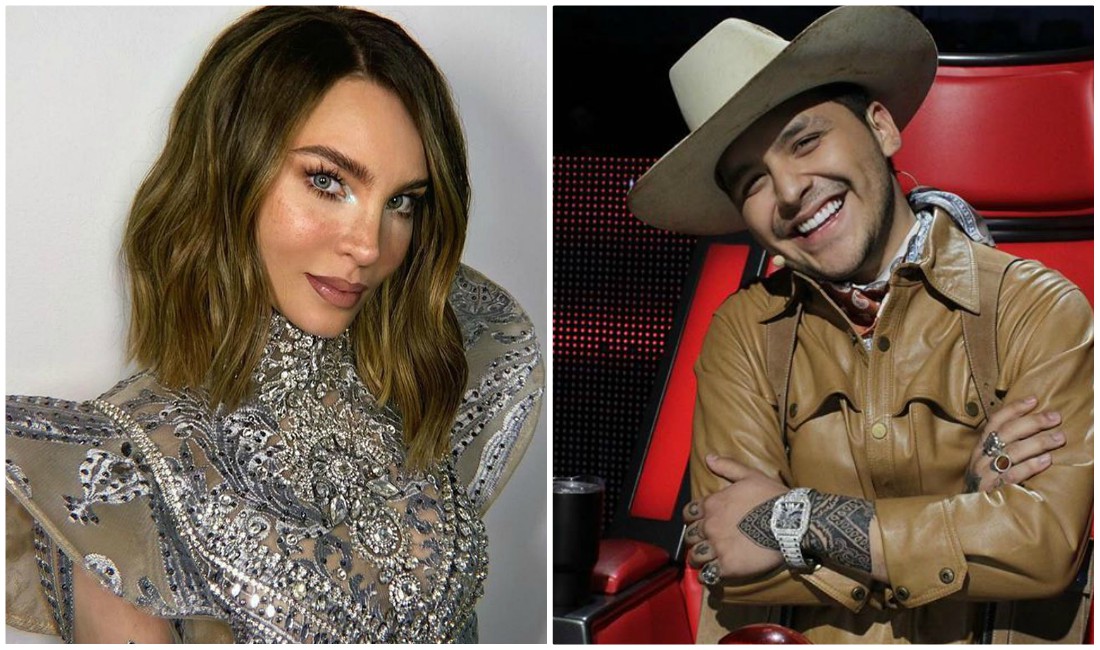 Belinda y Christian Nodal: destapan íntimo momento en 'La Voz' (Instagram).