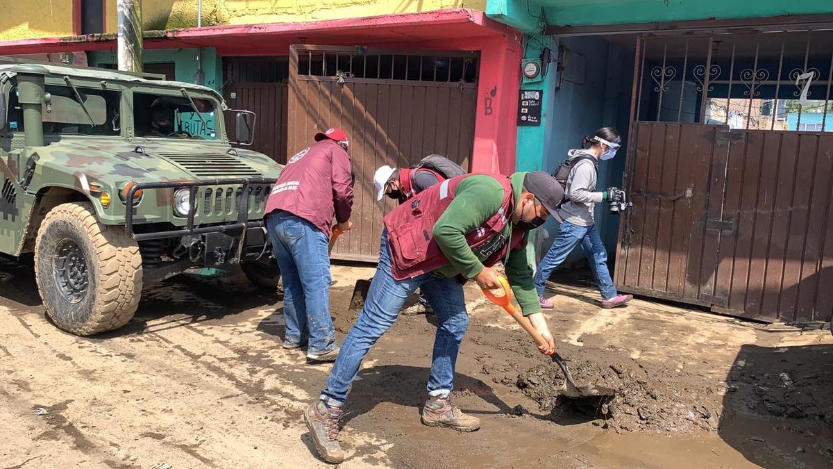 Labores de limpieza en Tlalpan continúan este miércoles. (Especial)