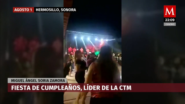 Líder de la CTM hace fiesta con 200 invitados y grupo norteño en plena pandemia