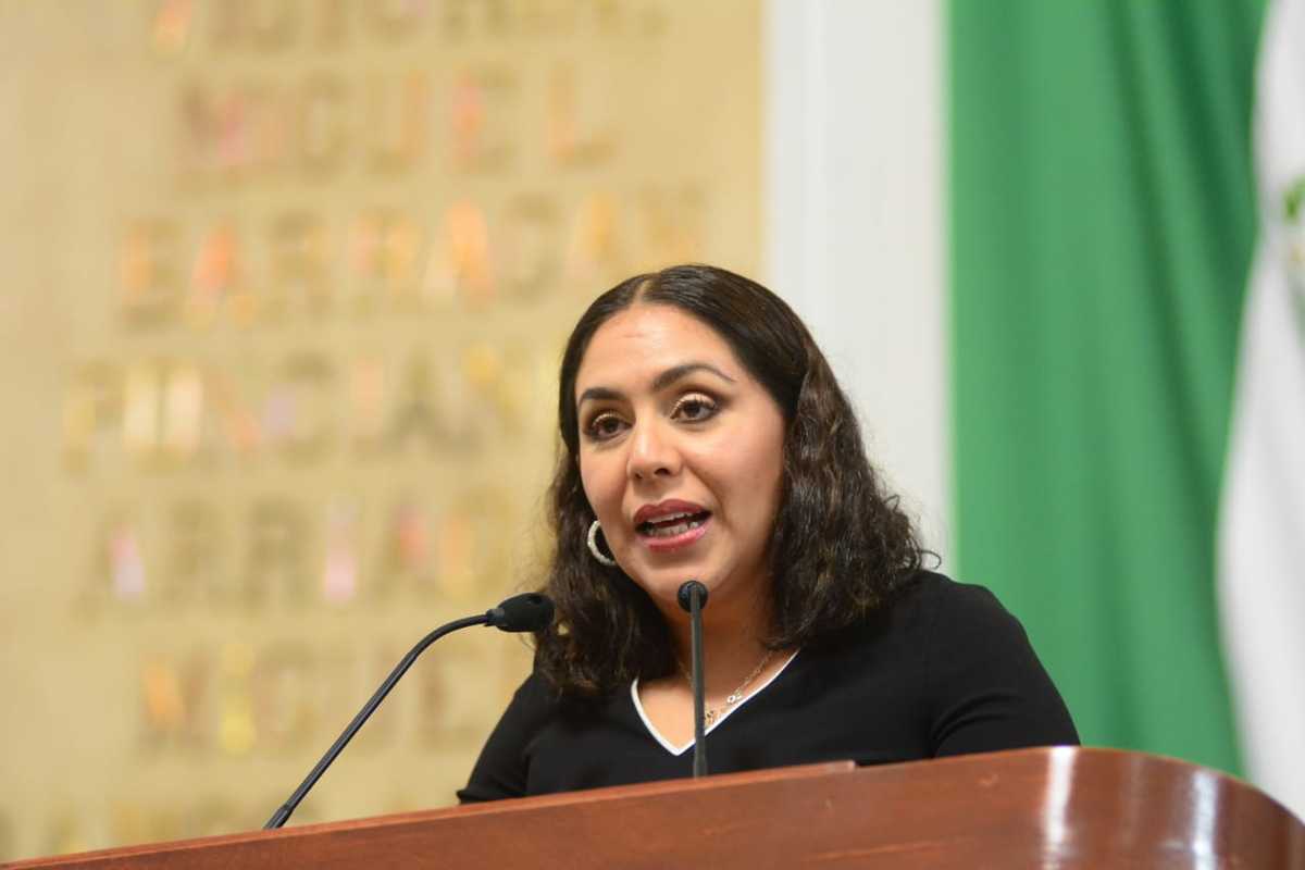 La vicepresidenta de la Comisión de Igualdad de Género en el Congreso local, Guadalupe Aguilar Solache, presentó la propuesta.